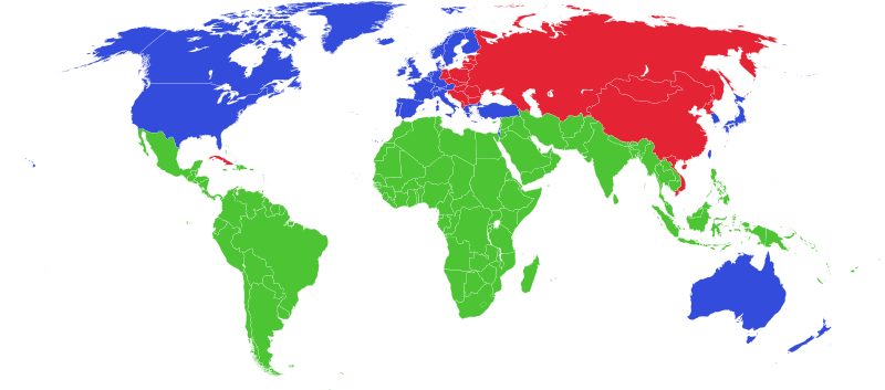 third world countries map