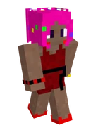 のるのる3.png (64キロバイト) 重力逆転クラフトにて、逆転とういうことで性格が変わり、スキンをガングロにしていた。