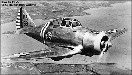 SEVERSKY P-35A ファイター Seversky P-35A Fighter, Academy 2180 (2004)