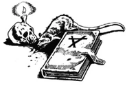 A rat crawling amongst other items.