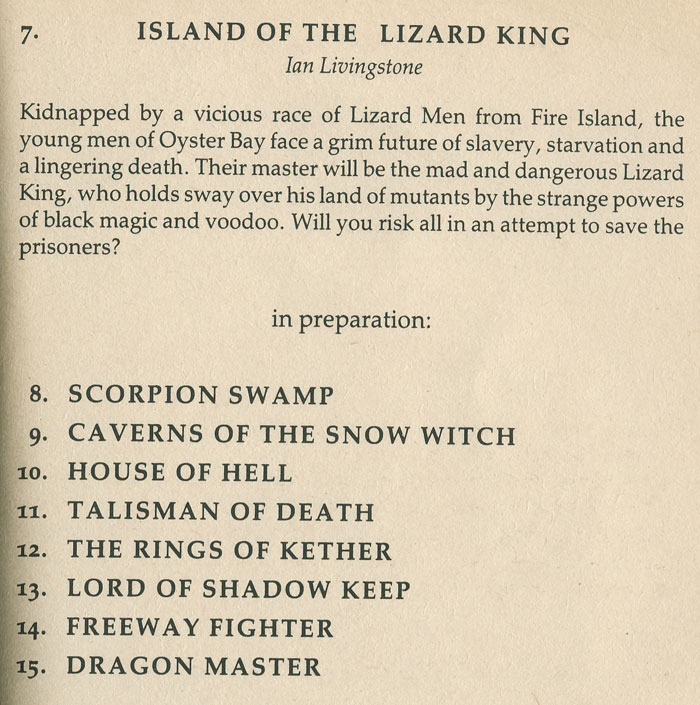 top 10 fighting fantasy books