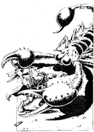 Scorpionfight.jpg (664 KB) A giant scorpion preying upon a dwarf.