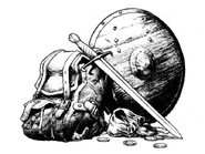 A bag of coins amongst other items