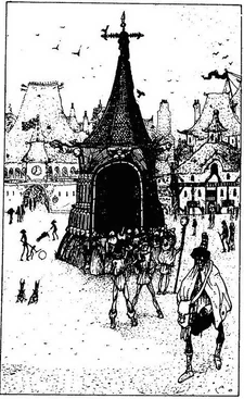  in Kharé, the monument itself thronged by .