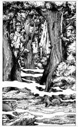 Elves.png (607 KB) Several wood elves with bows drawn.