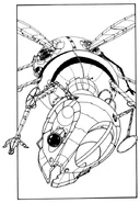 A robot designed to resemble a flying insect.