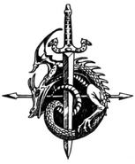 Draconicsword.png (205 KB) What could be a brooch, featuring a draconic creature coiled about a sword, and a double pointed arrow.