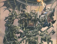 Darkmane with  and others, fighting their way through 