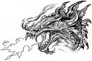 Dragonhead.png (178 KB) A dragons head breathing fire.