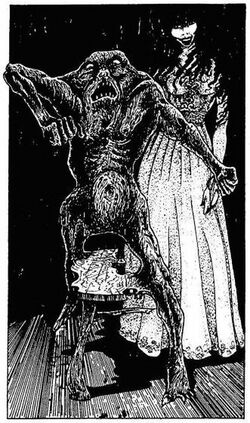 Alianna and a Wood Golem[1]