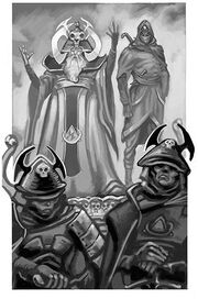 Lord Azzur attending the opening of the .