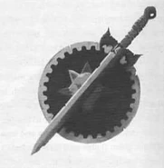 A sword and a shield.