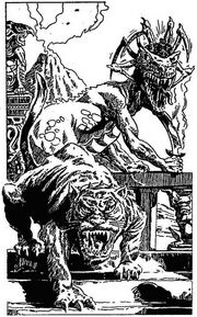 A gonchong attached to a .