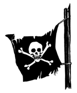 A generic pirate flag.