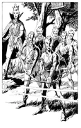 Armedwoodelves.jpg (182 KB) Several slave warriors disguised as wood elves, armed with bows and with a queen.