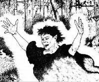 A young Malbordus, setting a village ablaze