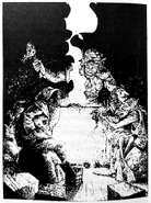 Campfire.jpg (199 KB) An orc, two goblins and a dwarf sitting by a fire.