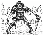 A hobgoblin armed with a sword.