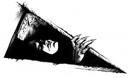 A vampire resting within a tomb.
