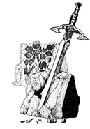 A sword with the RAZ spell cast upon it.