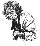 A snarling feral wight.