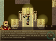 Meeting Clavis at the Sun Temple.