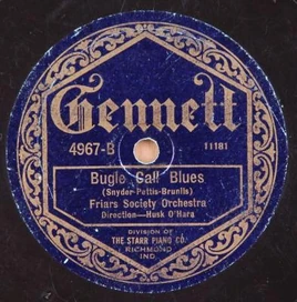 Bugle Call Blues Gennett Friars 1922