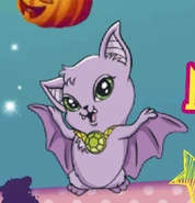 Windy the bat - Cropped from magazine