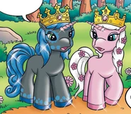 Rose with Romeo, from the comic about unicorn fillys