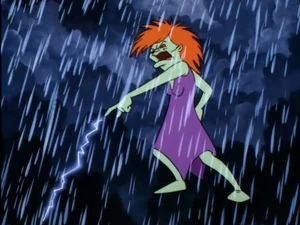 Banshee shoots lightning.