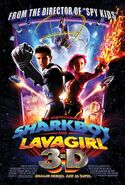 Adventures of shark boy and lava girl poster