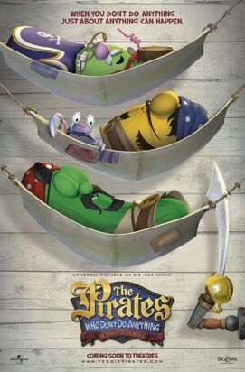 RELEASE DATE: January 11, 2008. MOVIE TITLE: The Pirates Who Don't Do  Anything: A VeggieTales Movie. STUDIO: Universal Pictures. PLOT: Three lazy  misfits - very timid Elliot (Larry the Cucumber), lazy Sedgewick (