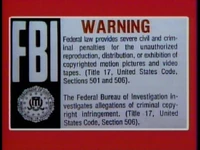 Republic Pictures FBI Warning