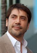 Photo of Javier Bardem at the unveiling ceremony of for his star on the Hollywood Walk of Fame in 2012.