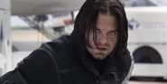 Sebastian Stan as Bucky Barnes / Winter Soldier in the 2016 film Captain America: Civil War.