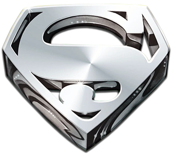 silver superman logo png