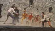 "Take the villain back again that late thou gave'st me!" (Romeo fights Tybalt [Michael York])