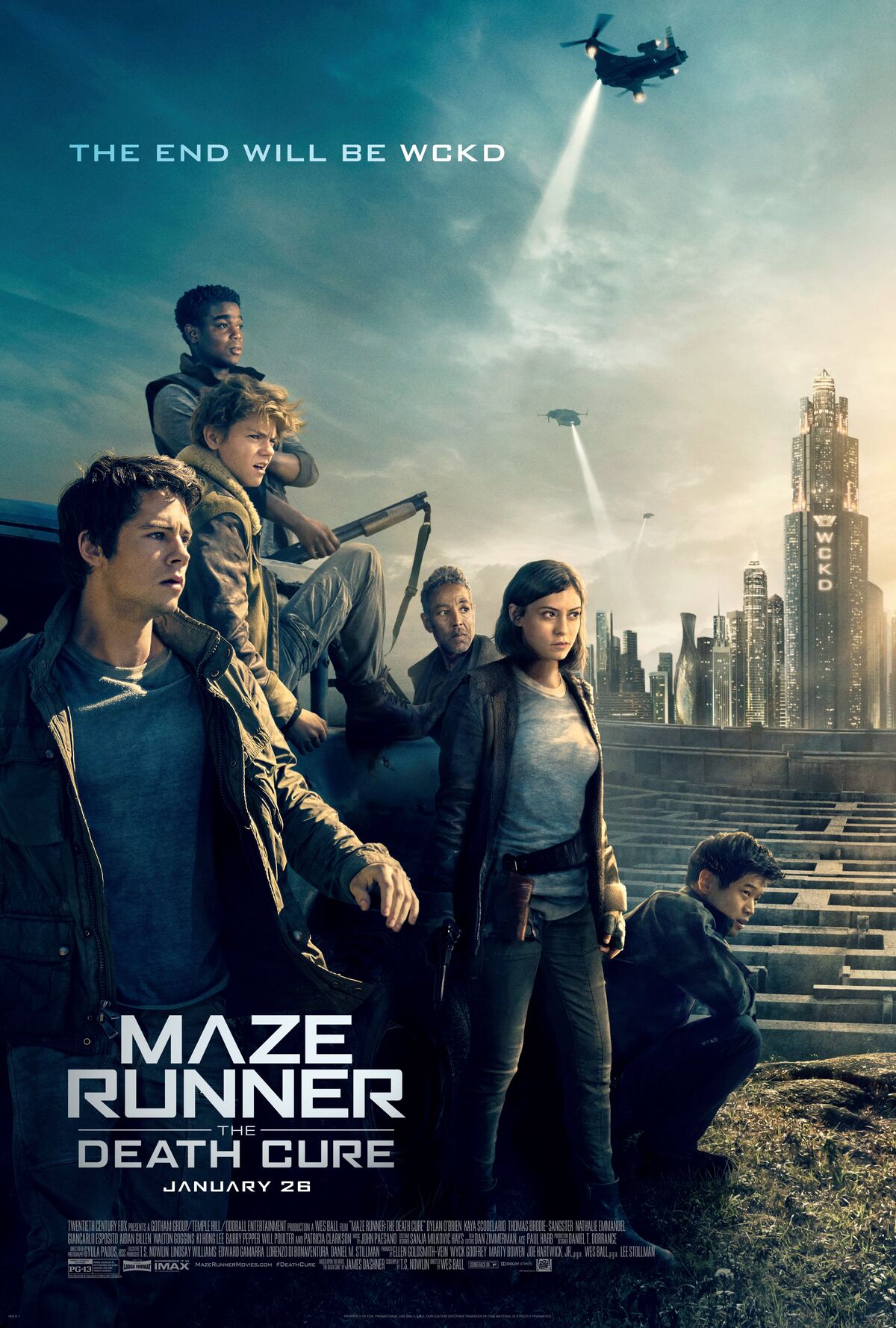  Maze Runner 2: Scorch Trials : Ball, Wes, O'Brien, Dylan,  Scodelario, Kaya, Brodie-Sangster, Thomas, Esposito, Giancarlo, Emmanuel,  Nathalie, Gillen, Aidan, Clarkson, Patricia, Lee, Ki Hong, McNamara,  Katherine, Pepper, Barry: Movies 