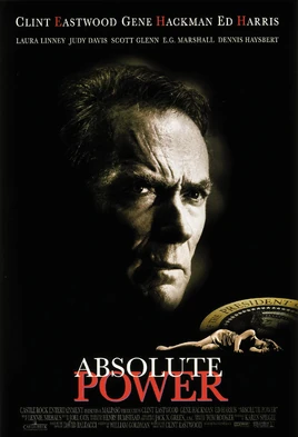 The angry man looks to the viewer while the US Secret Service logo and a dead woman is in the bottom with the film's title