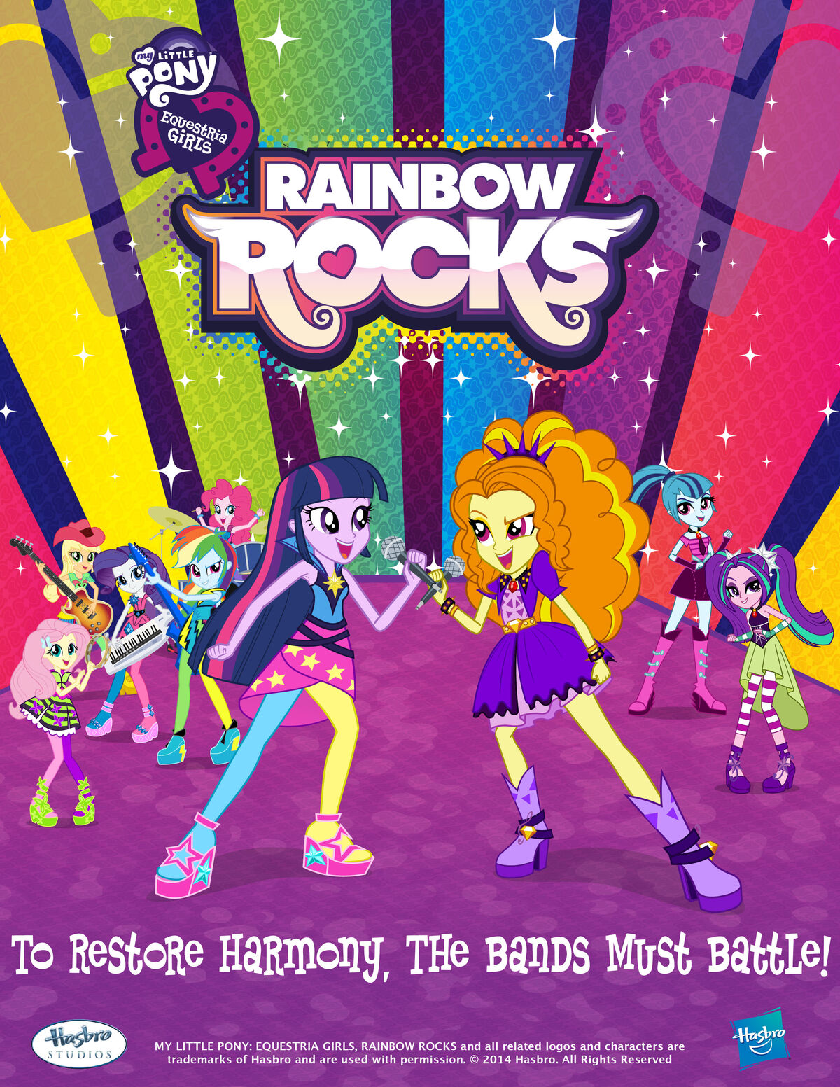 SEP142631 - MLP EQUESTRIA GIRLS RAINBOW ROCKS BD + DVD - Previews World