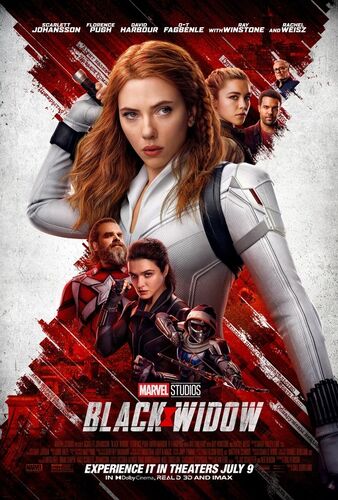 Black Widow White Poster