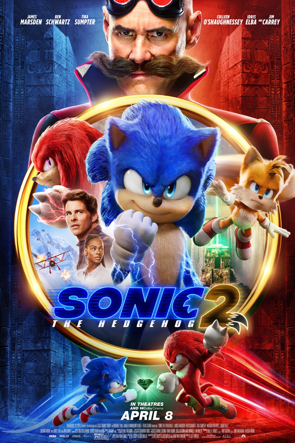 Sonic the Hedgehog on X: The first poster for #SonicMovie2 has arrived!  And that's not all – The world premiere of the new #SonicMovie2 trailer  drops tomorrow in @TheGameAwards at 8pm ET.