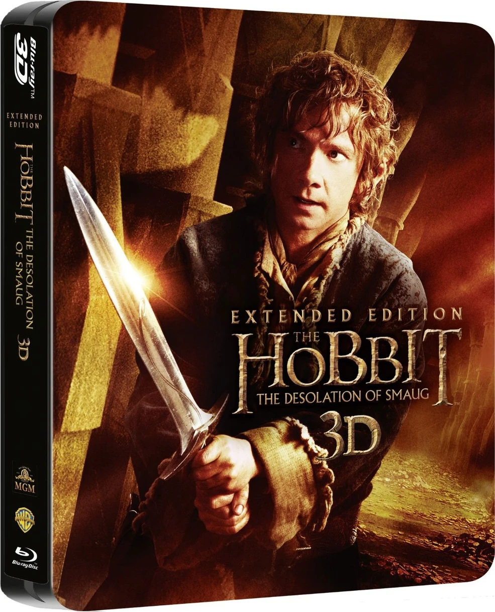 Blu-Ray Hobbits The Desolation Of Smaug Blu-ray+Digital+Slip Cover NEW  SEALED, image size:985x1218