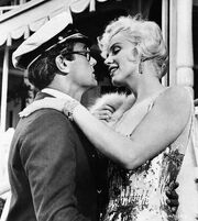 Monroe and Curtis in Some Like it Hot