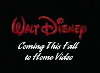 Coming This Fall to Home Video (WDHV)