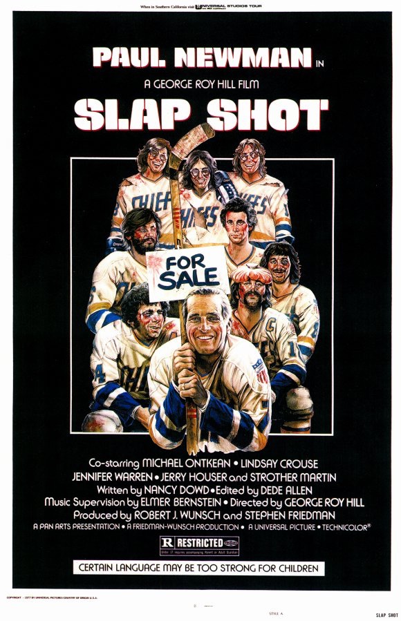 David Hanson + Steve & Jeff Carlson Signed Chiefs Slap Shot