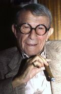 Photo of George Burns in 1986.