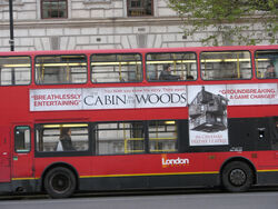 Cabin in the woods london bus