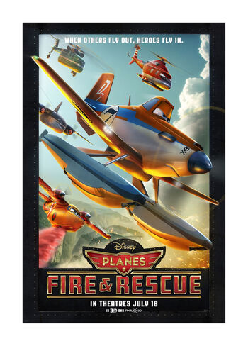 Planes fire rescue poster