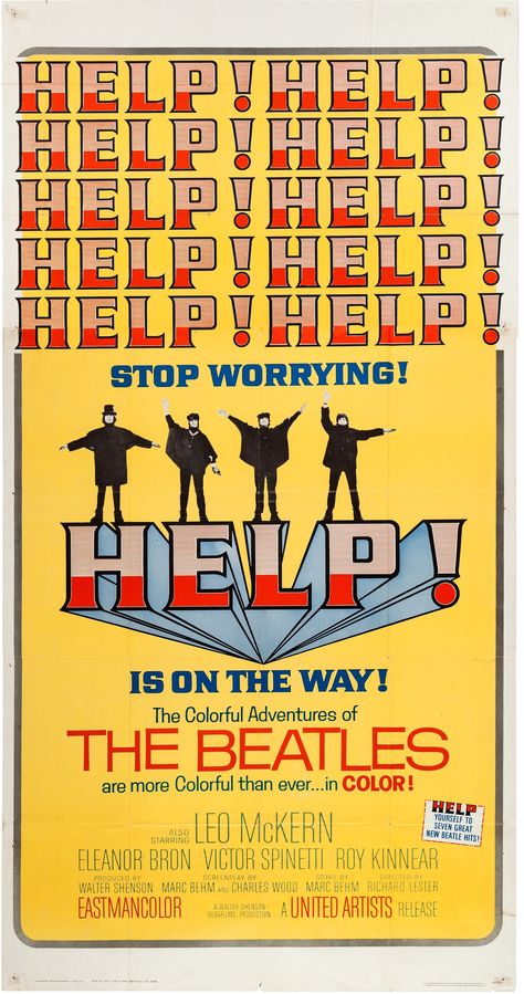 HELP!/BEATLES/オリジナル・ポスター/1965年英国映画/ビートルズ Amazon.co.jp: ビートルズヘルプ1965年の映画のポスター